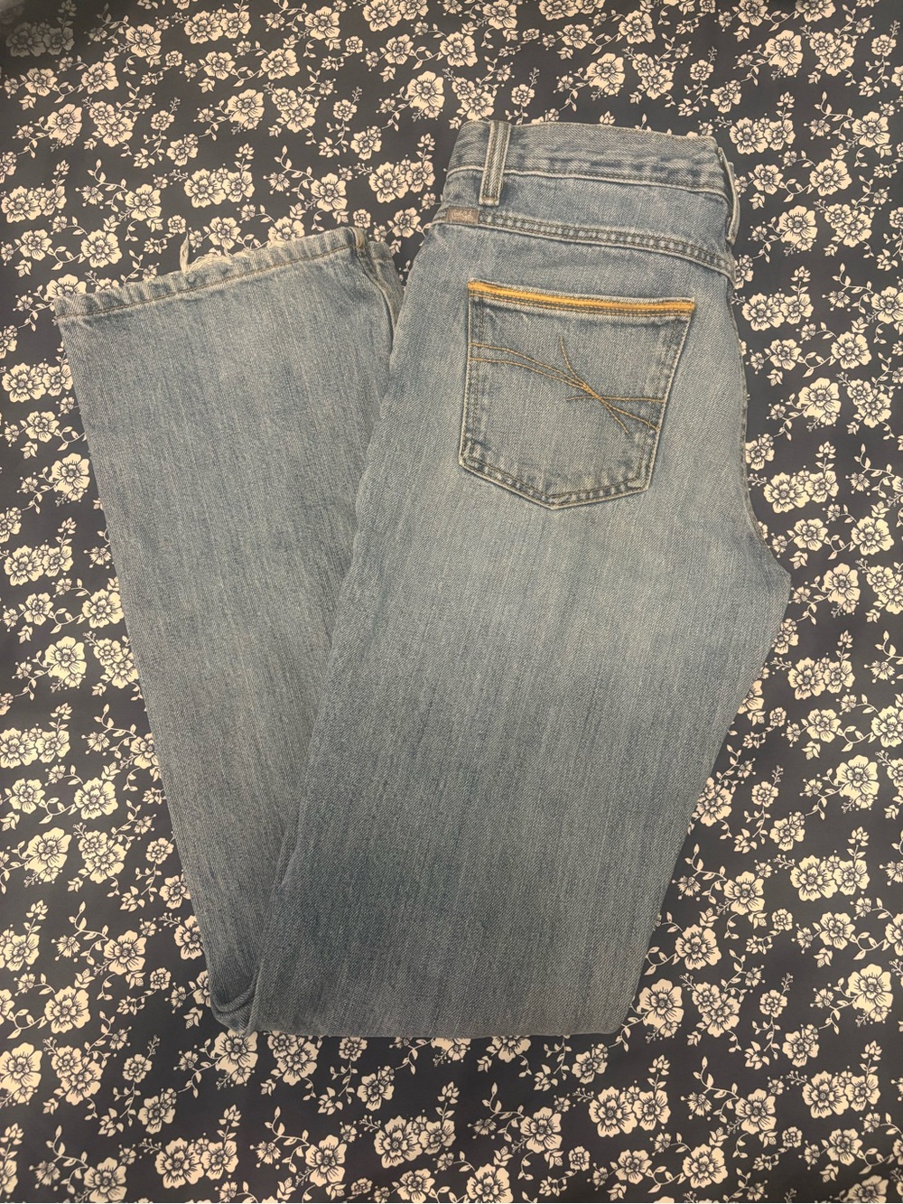 Cruel Girl Light Blue Relaxed Jeans with Yellow Stitching